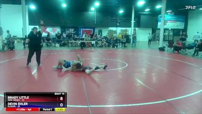 130 lbs Placement Matches (8 Team) - Brady Little, New Jersey vs Devin Ehler, Illinois