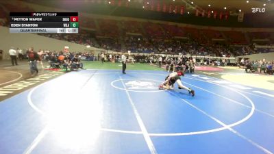 3A Boys 120 lbs Quarterfinal - Peyton Wafer, Douglas Boys vs Eden Stanton, Willamina Boys
