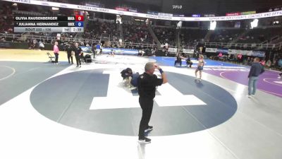 126 lbs Cons. Round 2 - Olivia Rausenberger, MacArthur vs Julianna Hernandez, Rocky Point