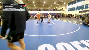 285 lbs Cons. Round 3 - Chandler Carter, Mountain Home vs Mateo Leader, Hanford