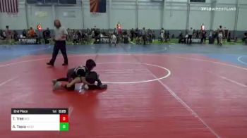 61 lbs 2nd Place - Tyson Tree, Rez WC vs Andres Tapia, Westside Roughriders