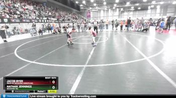 49 lbs Semifinal - Nathan Jennings, Buzzsaw WC vs Jacob Byer, Rock Of Redmond Wrestling