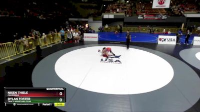 84 lbs Quarterfinal - Nixen Thiele, California vs Dylan Foster, Tracy Wrestling Club