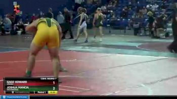 285 lbs Cons. Round 7 - Joshua Mancia, Woodbridge vs Gage Howard, Uintah