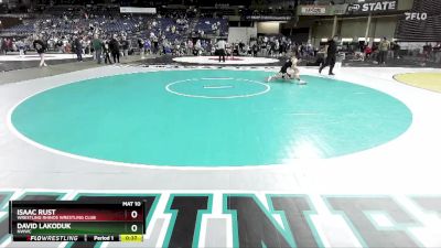 132 lbs Cons. Semi - David Lakoduk, NWWC vs Isaac Rust, Wrestling Rhinos Wrestling Club
