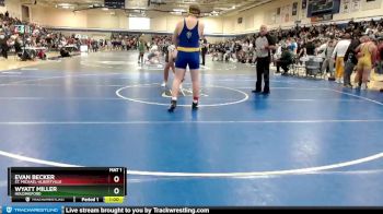 285 lbs Cons. Round 2 - Evan Becker, St. Michael-Albertville vs Wyatt Miller, Holdingford