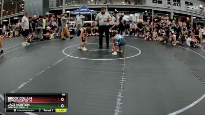 60 lbs Semis (4 Team) - Jace Norton, Wrecking Crew vs Brock Collum, Buffalo Valley WC