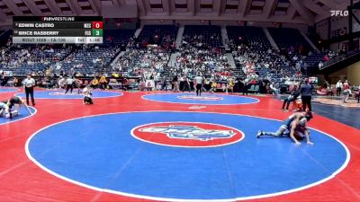 1A-106 lbs Champ. Round 1 - Brice Rasberry, Fellowship Christian School vs Edwin Castro, Mt Zion, Carroll