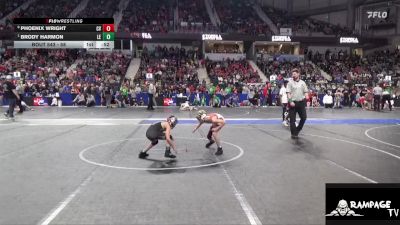 58 lbs Quarterfinal - Brody Harmon, Lawrence Elite vs Phoenix Wright, Caney Valley