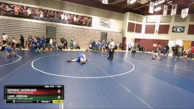 105+ Cons. Semi - Liam Jordan, Fremont Wrestling Club vs Dominic Giordano, Fremont Wrestling Club