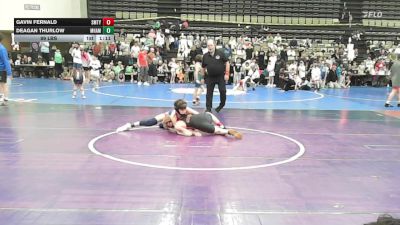 89 lbs Rr Rnd 5 - Gavin Fernald, Smitty's Barn - MSC vs Deagan Thurlow, Maine Hammahs - MSC