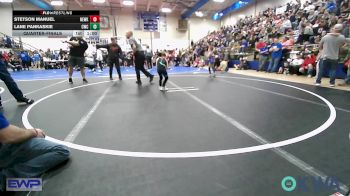 46 lbs Quarterfinal - Stetson Manuel, Newkirk Takedown Club vs Lane Pankaskie, Claremore Wrestling Club