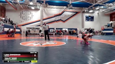 135 lbs Quarterfinal - Tenley Wade, Normal (University) vs Lana Zimmerman, DeKalb