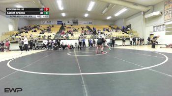 235 lbs Final - Heaven Bullis, Sand Springs Girls vs Danica Sparks, Jay High School