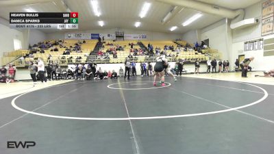 235 lbs Final - Heaven Bullis, Sand Springs Girls vs Danica Sparks, Jay High School