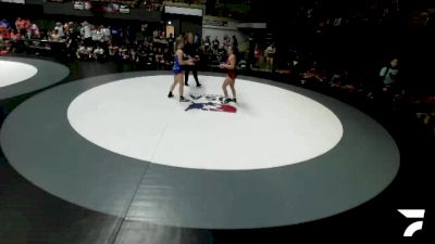 135 lbs Ruby Julien-Newsom, SDIKWA - San Diego-Imperial Kids Wrestling Association vs Rose Mary Dodd, IEWA - Inland Empire Wrestling Association