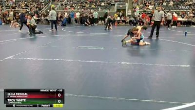 95 lbs Cons. Round 1 - Troy White, TEAM CENTRAL vs Shea McNeal, Elkhorn Wrestling