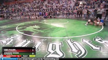 121-127 lbs Quarterfinal - Zoey Pulver, Takedown Express WC vs Emerson Woods, Mat Demon WC