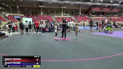 53-57 lbs Round 3 - Oakley Waitkus, OK vs Reagan Graser, NE