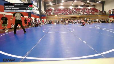 132 lbs Consi Of 4 - Nick Broom, Tulsa Union vs Andrew Jensen III, Glenpool