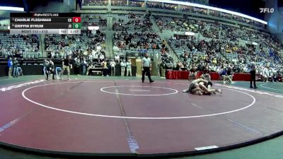 113 lbs Quarterfinal - Charlie Fleshman, Central Noble vs Griffin Byrum, Jay County