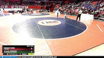 1A 138 lbs Cons. Round 2 - Ethan Monson, Aledo (Mercer County) vs Mason Mark, Tremont