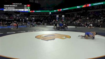 106 lbs Round Of 32 - Xavier Escamilla, Exeter Union (CS) vs Eli Mendoza, Gilroy (CC)