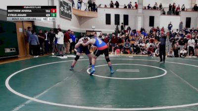 190 lbs Round Of 32 - Matthew Aversa, Tollgate vs Cyrus Anand, Aquidneck Island
