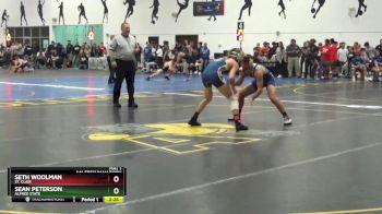 141 Freshman/Soph Semifinal - Sean Peterson, Alfred State vs Seth Woolman, St. Clair