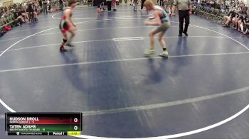 102 lbs Round 2 (6 Team) - Hudson Droll, North Dakota 1 vs Taten Adams, South Dakota Thunder
