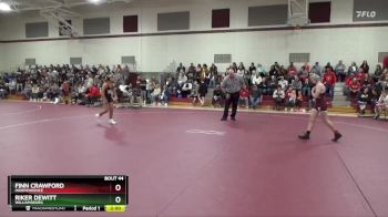 99-103 lbs 1st Place Match - Riker Dewitt, Williamsburg vs Finn Crawford, Independence