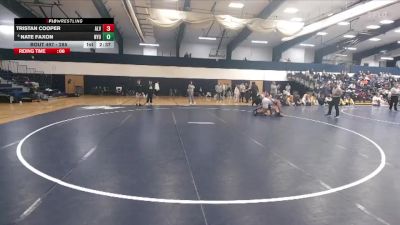 285 lbs Cons. Semi - Nate Faxon, New York University vs Tristan Cooper, Alvernia