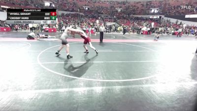 165 lbs Cons. Round 5 - Rydell Gehant, Big Foot Wrestling Club vs Crosby Hurd, Mt. Horeb Wrestling Club