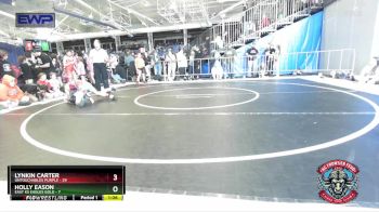 85 lbs Round 3 (4 Team) - Lynkin Carter, Untouchables Purple vs Holly Eason, East KS Eagles Gold