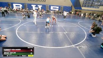 117 lbs Quarterfinal - Brody Taylor, Team Prestige vs Forrest Von Haden, Monticello