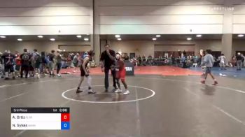 92 kg 3rd Place - Adaias Ortiz, Florida vs Nick Sykes, Warrior Wrestling Club