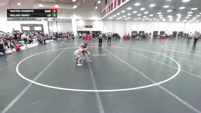 63 lbs Cons. Sub-semis - Malaki Henry, LaCrosse Area Wrestlers vs Matteo Roberts, Monona Grove/McFarland Wrestling Club