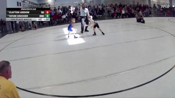6 lbs 5th Place Match - Clayton Leedom, Fremont Wrestling Club vs Tatum Crocker, Kearney MatCats Wrestling Club