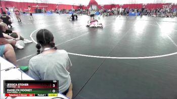 155 lbs Round 5 (6 Team) - Madelyn Mooney, Team Green vs Jessica Stover, Team Pink