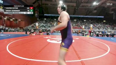 2A-175 lbs Champ. Round 1 - Colton Cutter, Lingle-Ft. Laramie/Southeast vs Brody Sorensen, Thermopolis