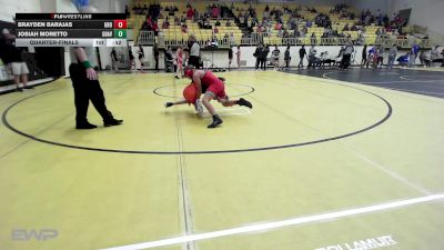 86-92 lbs Quarterfinal - Brayden Barajas, Grove vs Josiah Moretto, GRAVETTE