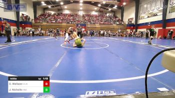 140 lbs Quarterfinal - Gavin Wallace, R.A.W. vs Jacob Nicholls, HURRICANE WRESTLING ACADEMY