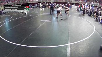 120 lbs Champ. Round 1 - Kaileigh Covert, CWO vs Hailey Newcomer, Cedar Bluffs
