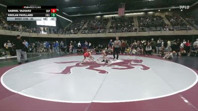 62 lbs Consi Of 8 #2 - Sabriel Vazquez, Shippensburg vs Knolan Pavillard, Collegeville