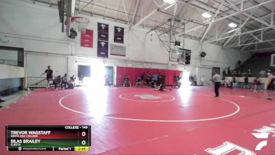 149 lbs Cons. Round 5 - Silas Brailey, Cuesta vs Trevor Wagstaff, Santa Ana College