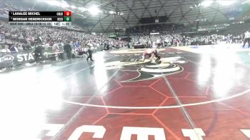 Girls 1B/2B/1A 130 Semifinal - Lahalee Michel, Omak (Girls) vs Morgan Hendrickson, Republic-Curlew (Girls)