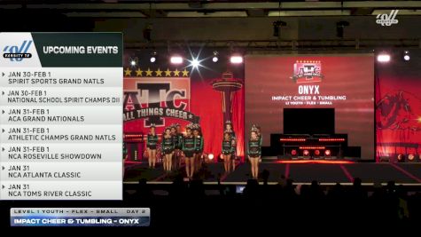 Impact Cheer & Tumbling - Onyx [2026 L1 Youth - Flex - Small Day 2] 2026 ATC Grand Nationals