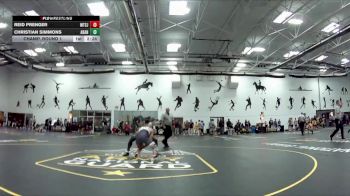 133 lbs Champ. Round 1 - Reid Prenger, Mount St Joseph vs Christian Simmons, Adrian