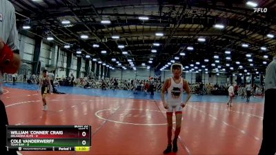 72 lbs Rd# 9- 2:15pm Saturday Final Pool - Cole Vanderwerff, Team BAM vs William `Conner` Craig, Oklahoma Elite