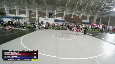 150 lbs Semifinal - Wyatt Bingham, Champions Wrestling Club vs Blake Ziesler, Park City Wrestling Club